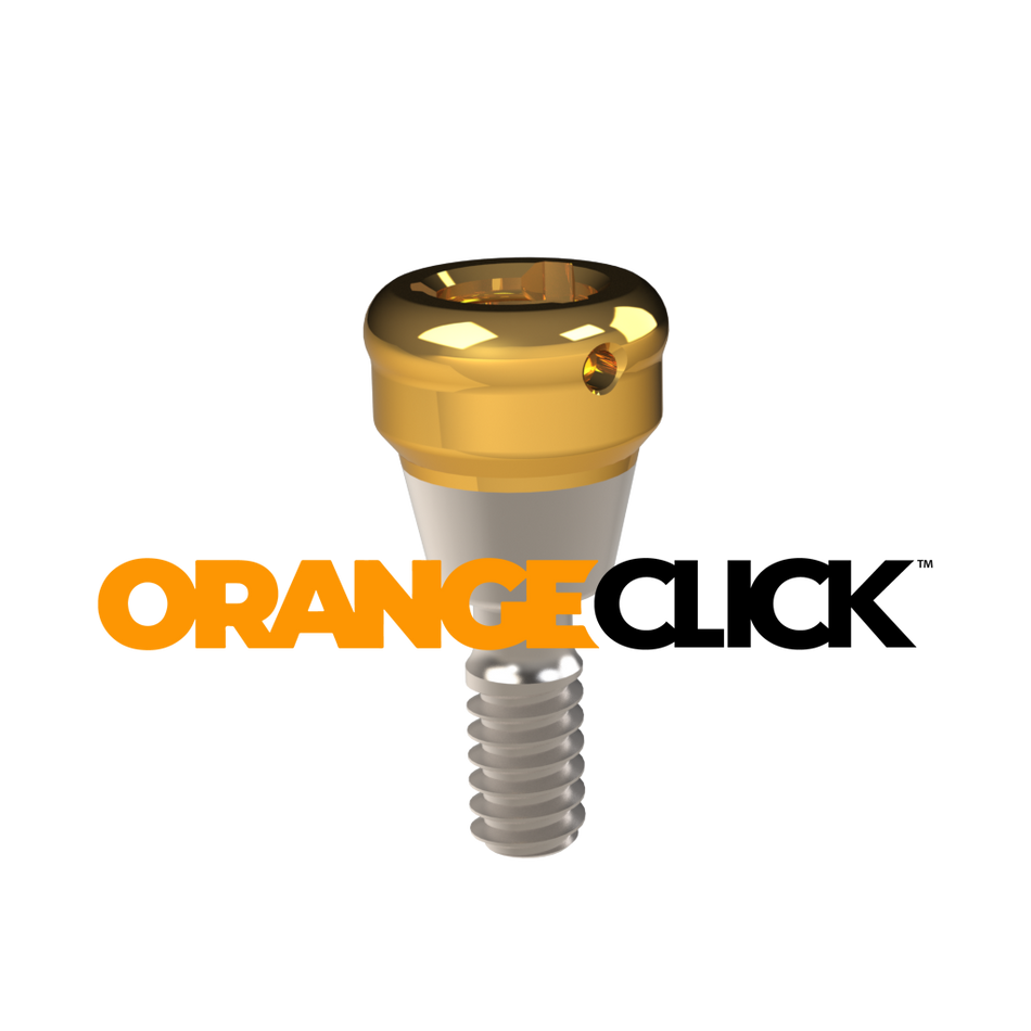 OrangeClick™ Abutment for Implant Direct® InterActive Conical Connection